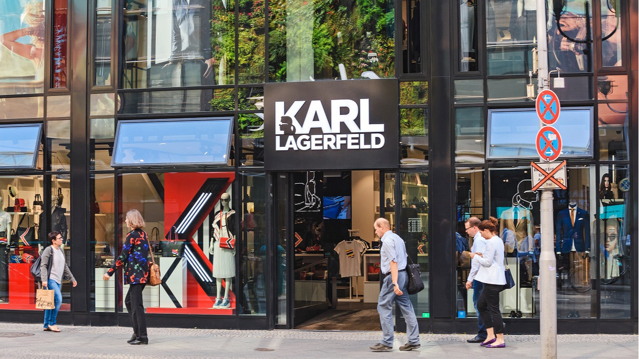 17 May 2018, Berlin, Germany: Karl Lagerfeld fashion store in Berlin