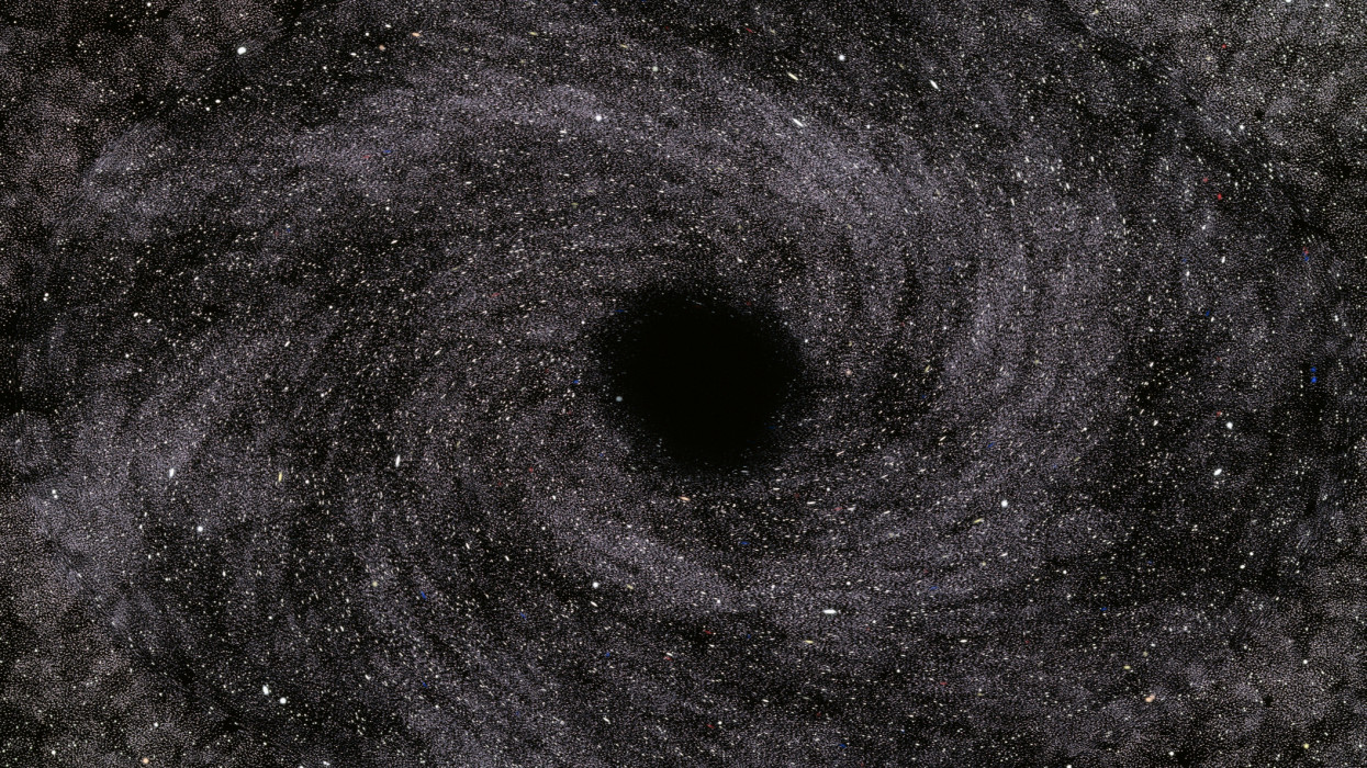 black hole galaxy sky stars