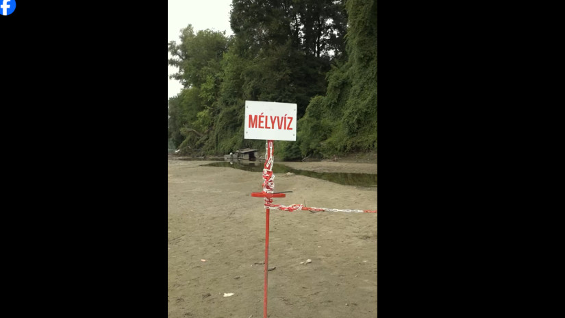 Döbbenetes látványt mutat a makói szabadstrand: szinte eltűnt a víz a mederből + Videó
