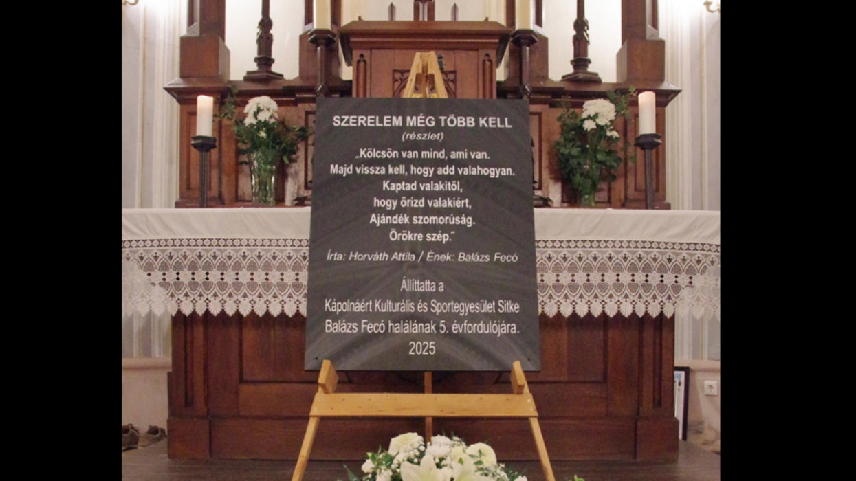 Balázs Fecó emléktáblát kapott: megvan a 2026-os Sitkei Rockfesztivál dátuma és főbb fellépői is