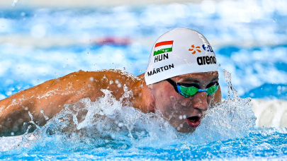 Szenzációs eredmény Párizsban: Márton Richárd ezüstérmes 200 pillangón, Kós Hubert hatodik lett
